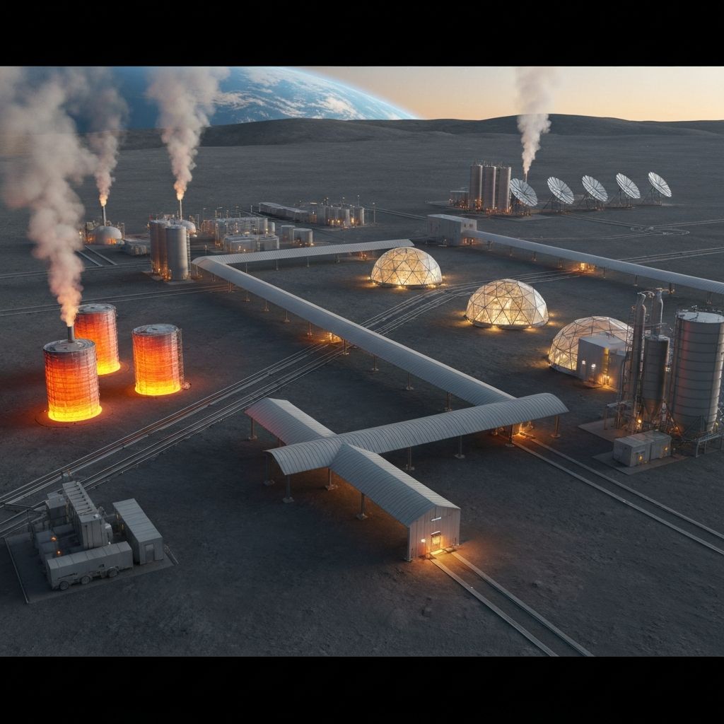 Pinnacle Ecosystem integrated lunar industrial complex